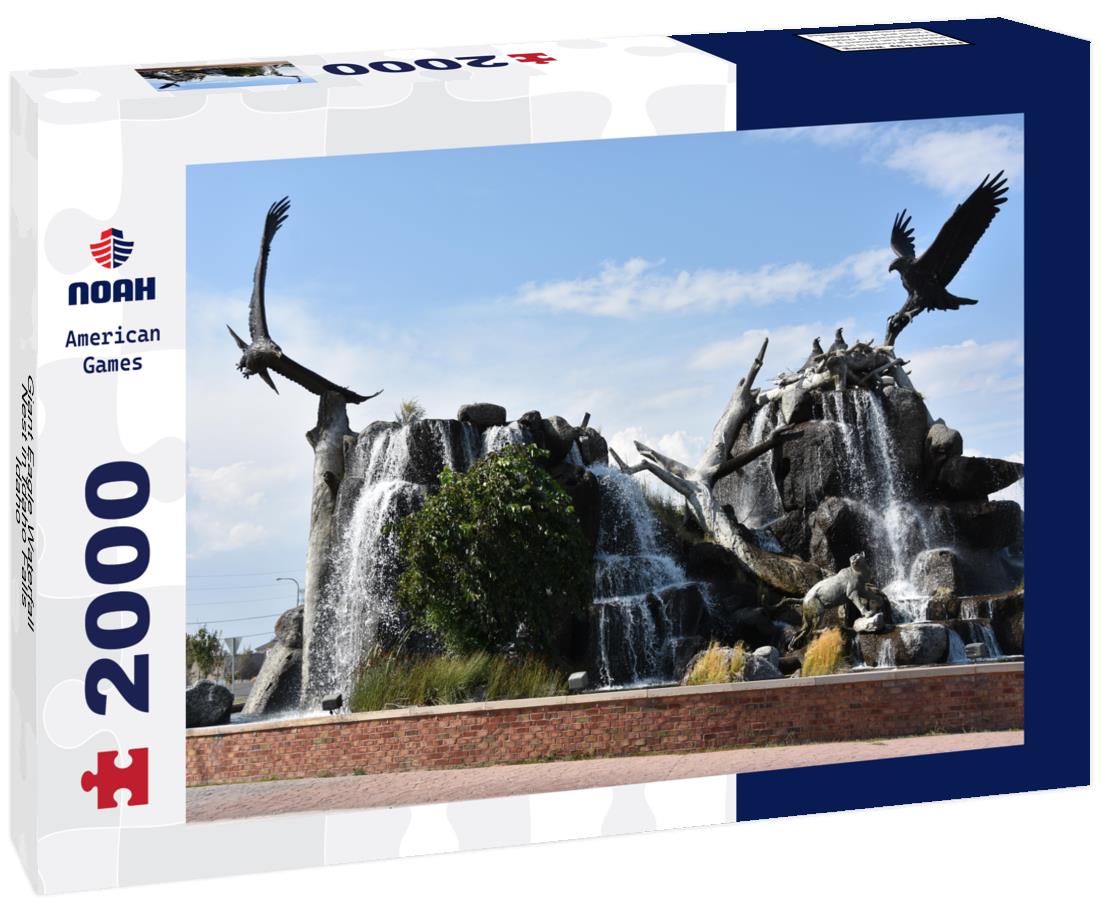 Noah Jigsaw Puzzle Giant Eagle Waterfall Nest in Idaho Falls, Idaho 2000 pieces