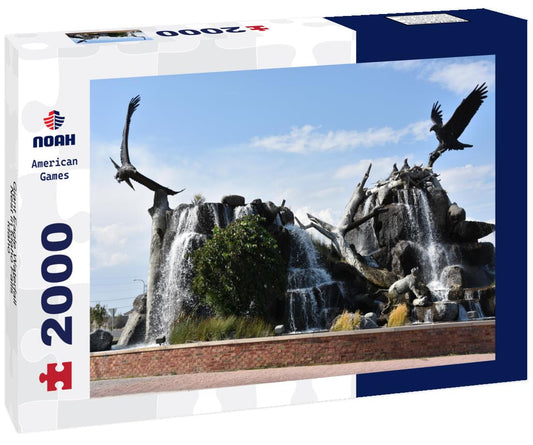 Noah Jigsaw Puzzle Giant Eagle Waterfall Nest in Idaho Falls, Idaho 2000 pieces