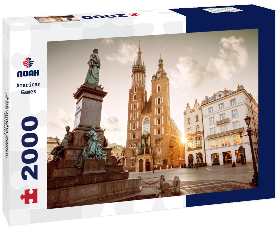 Main market square in old town of Krakow, Poland 2000pc Puzzle