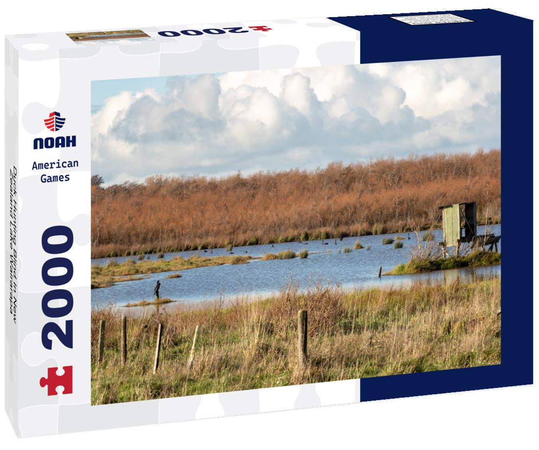 Noah Jigsaw Puzzle Duck Hunting Blind In New Zealand Lake Wairarapa 2000 pieces