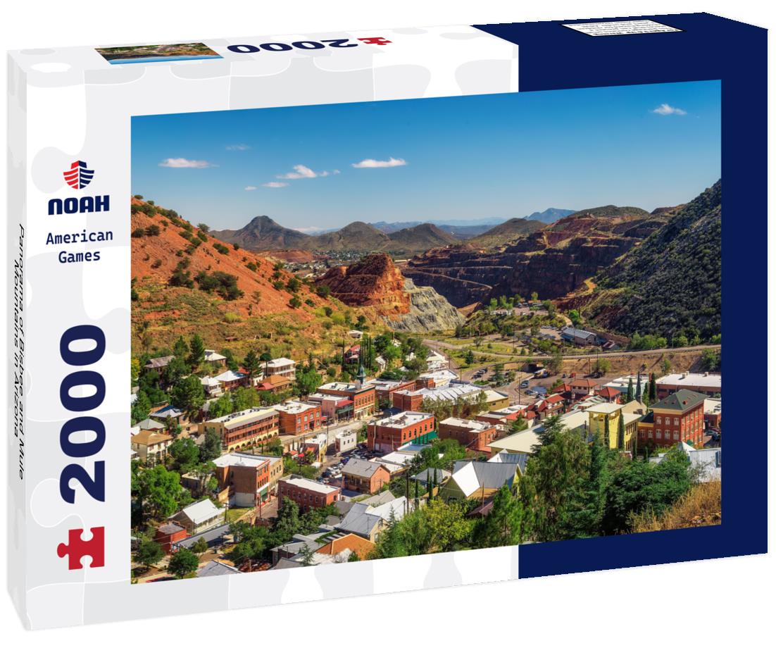Noah Jigsaw Puzzle Panorama of Bisbee and Mule Mountains in Arizona 2000 pieces