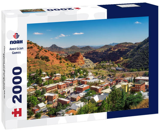 Noah Jigsaw Puzzle Panorama of Bisbee and Mule Mountains in Arizona 2000 pieces