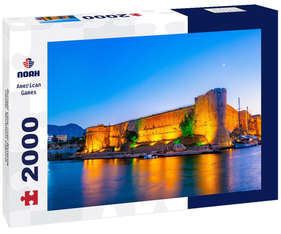 Sunset view over Kyrenia castle, Northern Cyprus 2000pc Puzzle