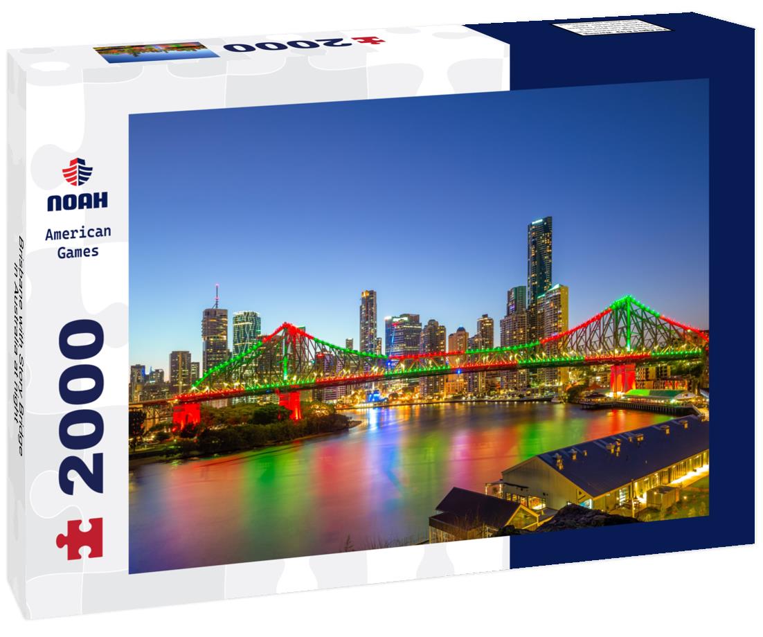 Brisbane with Story Bridge in Australia at night 2000pc Puzzle