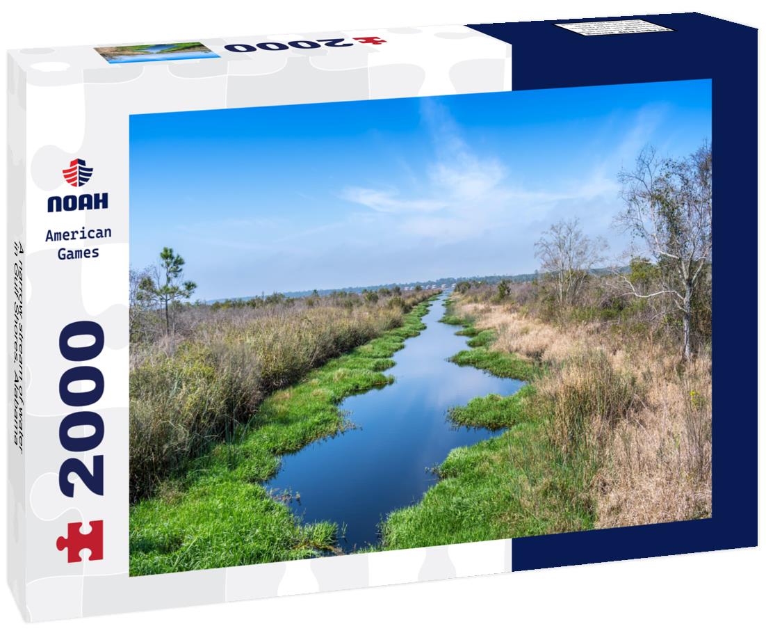 Noah Jigsaw Puzzle A narrow stream of water in Gulf Shores, Alabama 2000 pieces