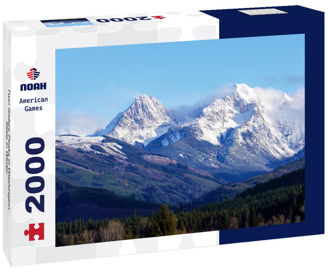 Noah Jigsaw Puzzle Twin Sisters Peaks in Washington State in Winter 2000 pieces