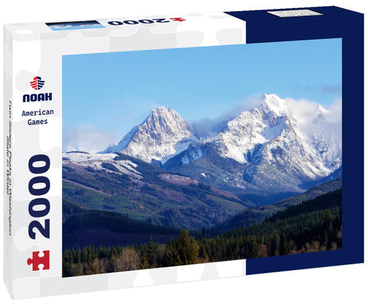 Noah Jigsaw Puzzle Twin Sisters Peaks in Washington State in Winter 2000 pieces