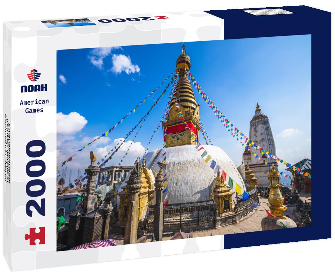 Noah Jigsaw Puzzle Swayambhunath, monkey temple in Kathmandu, Nepal 2000 pieces