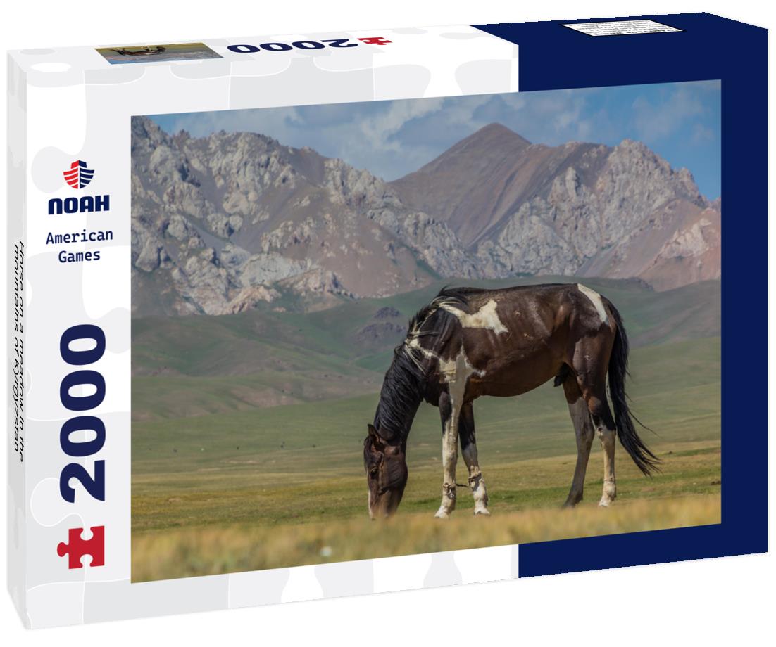 Horse on a meadow in the mountains of Kyrgyzstan 2000pc Puzzle