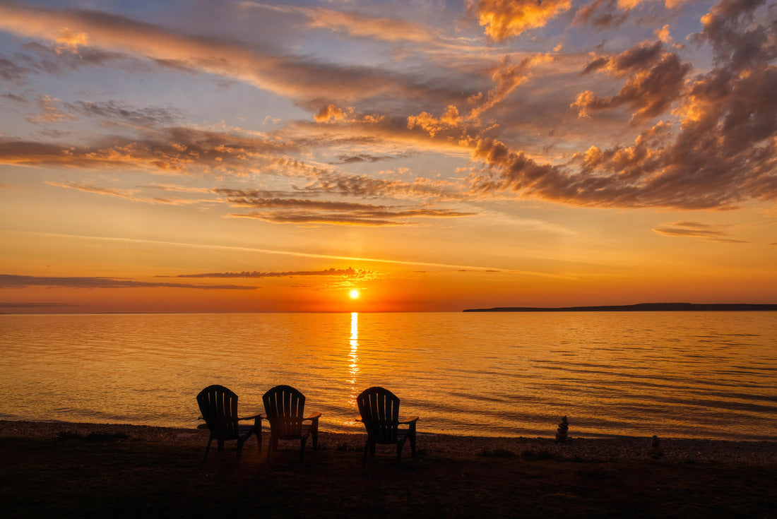 Noah Jigsaw Puzzle Magnificent sunrise in St. Ignace, Michigan, USA 2000 pieces