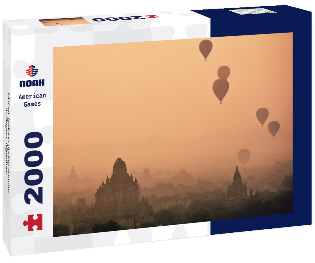 Hot air balloon during sunrise in Bagan, Myanmar 2000pc Puzzle