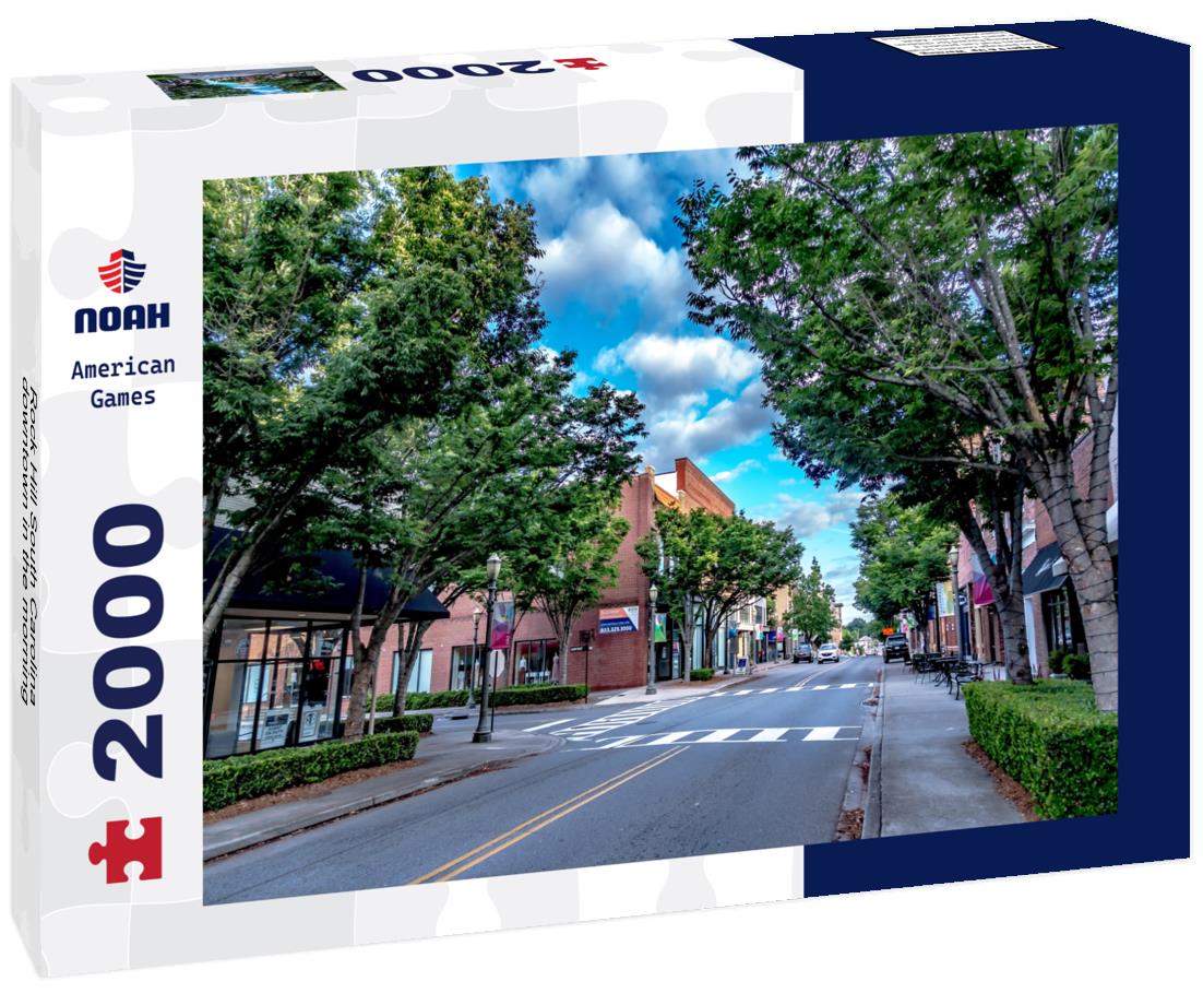 Noah Jigsaw Puzzle Rock Hill South Carolina downtown in the morning 2000 pieces