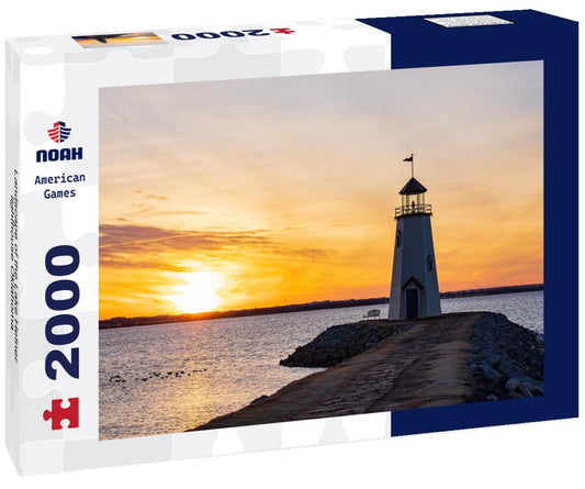 Noah Jigsaw Puzzle Landscape of the Lake Hefner lighthouse Oklahoma 2000 pieces
