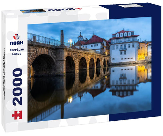 Noah Jigsaw Puzzle bridge over the river Tamega in Chaves, Portugal 2000 pieces