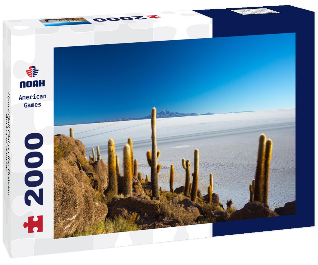 Uyuni Salt Flat on the Bolivian Andes at sunrise 2000pc Puzzle