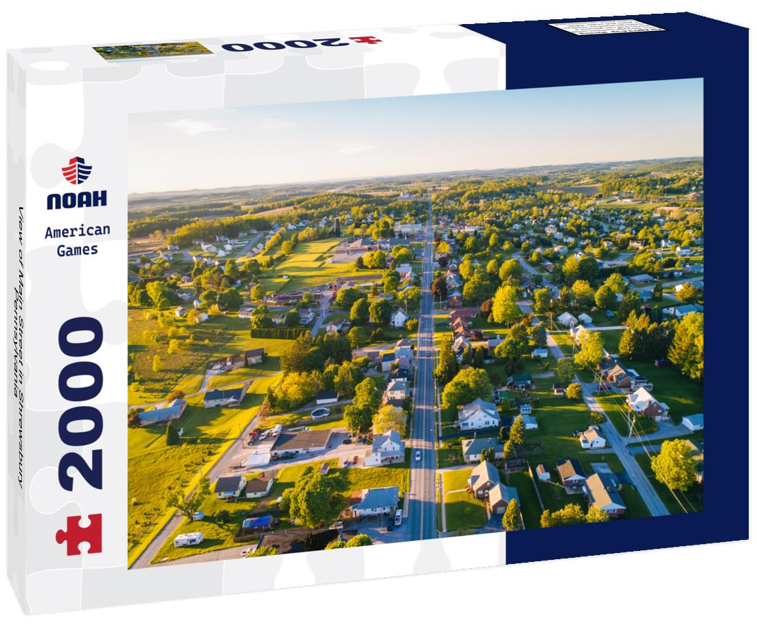 Noah Jigsaw Puzzle View of Main Street in Shrewsbury, Pennsylvania 2000 pieces