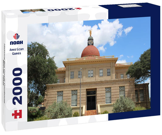 Noah Jigsaw Puzzle Historical Bee County Courthouse Beeville Texas 2000 pieces