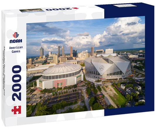 Noah Jigsaw Puzzle Mercedez Benz Stadium and Georgia Dome, Atlanta 2000 pieces