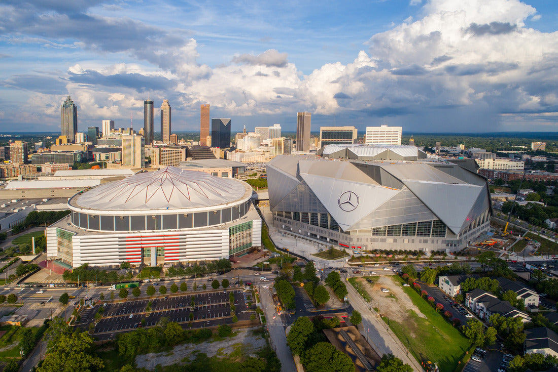 Mercedez Benz Stadium and Georgia Dome, Atlanta 2000pc Puzzle