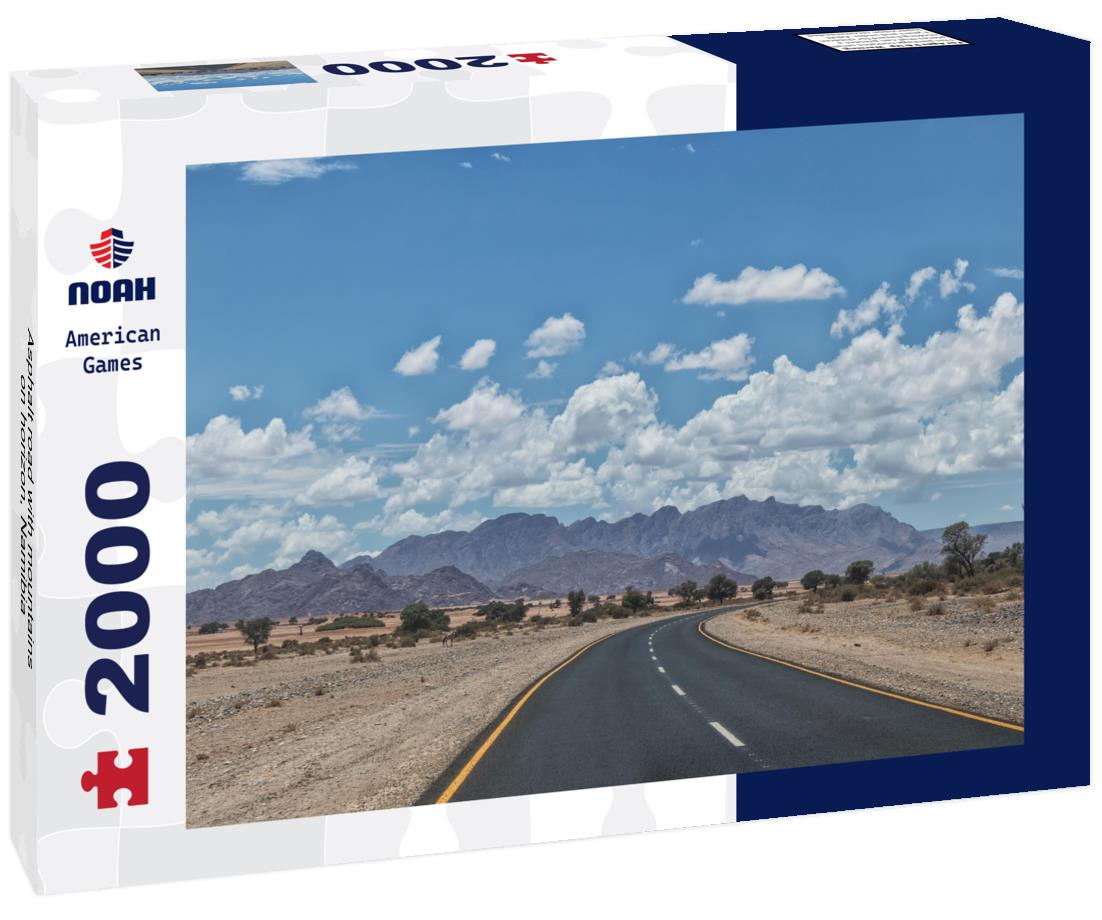 Asphalt road with mountains on horizon, Namibia 2000pc Puzzle