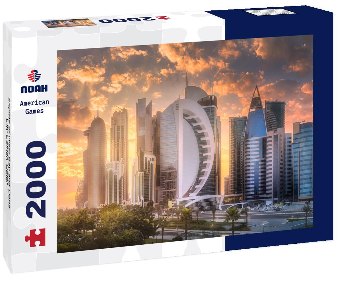 Noah Jigsaw Puzzle Skyline of West Bay and Doha City Center, Qatar 2000 pieces