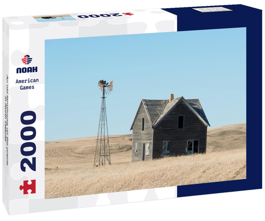 An old farmhouse on the prairie in North Dakota 2000pc Puzzle