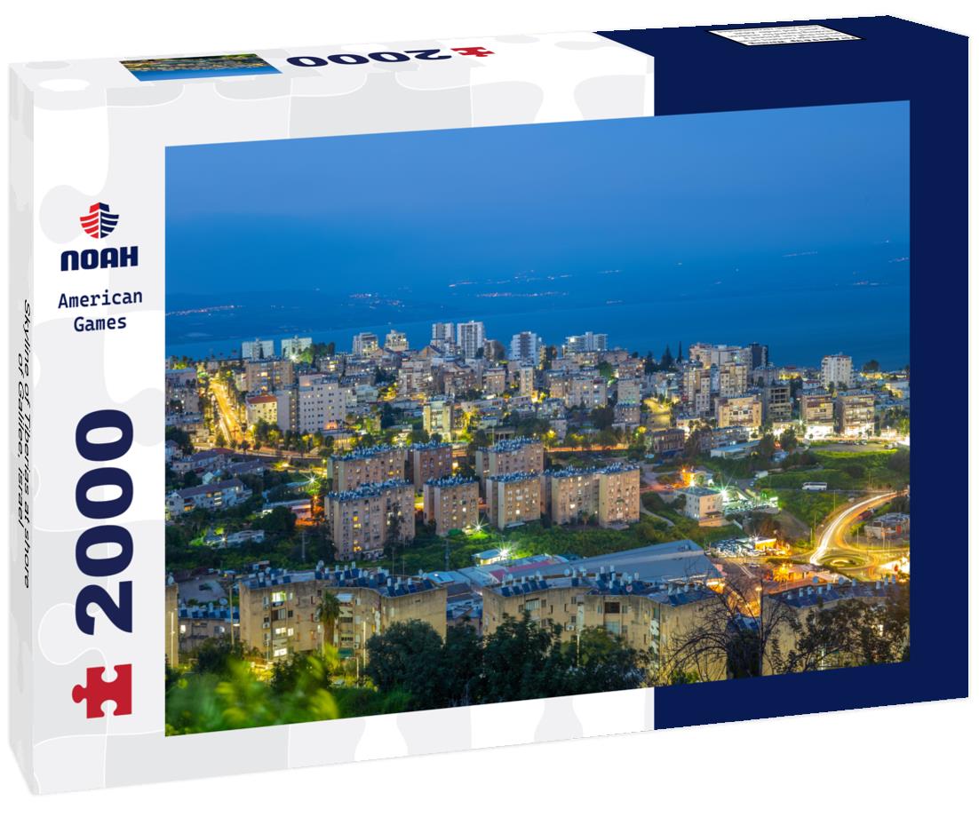 Skyline of Tiberias at shore of Galilee, israel 2000pc Puzzle