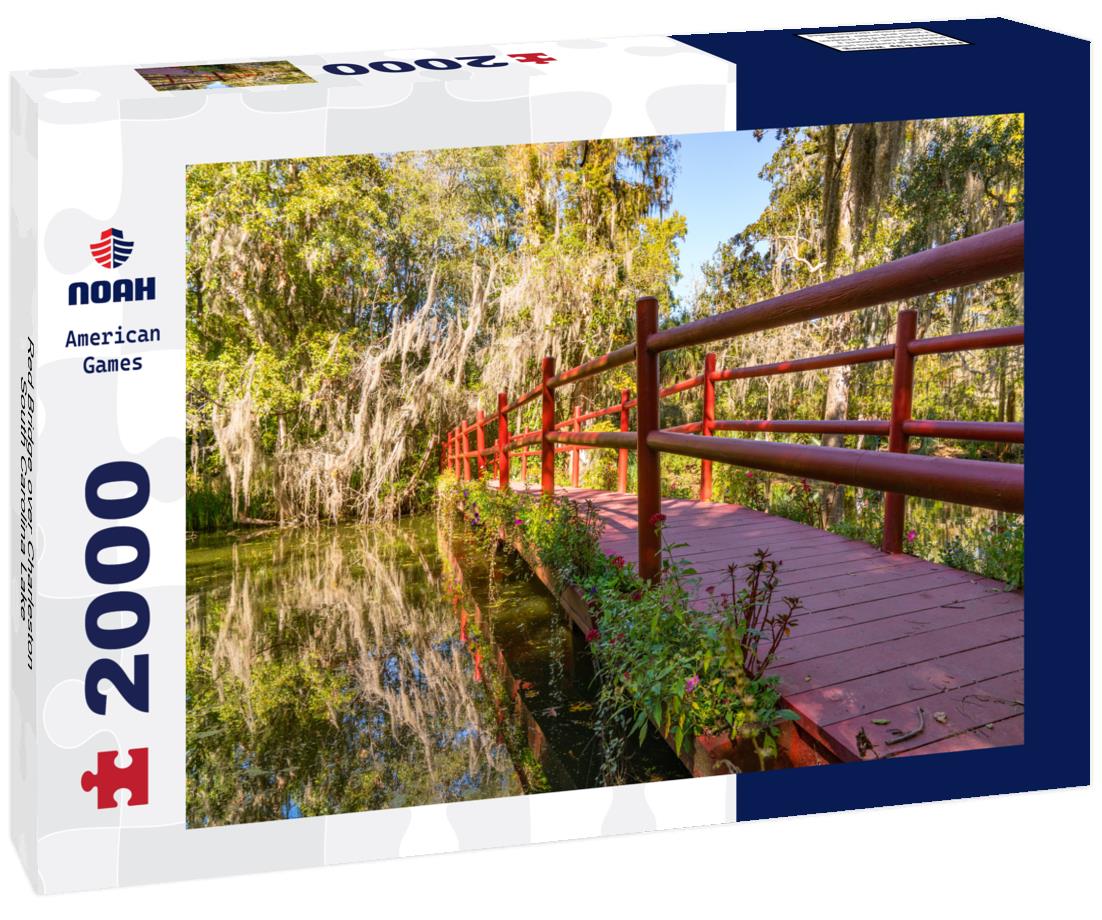 Noah Jigsaw Puzzle Red Bridge over Charleston, South Carolina Lake 2000 pieces