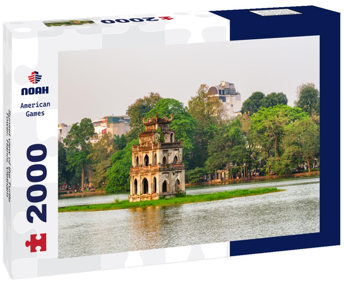 Sunset view of the Turtle Tower, Hanoi, Vietnam 2000pc Puzzle