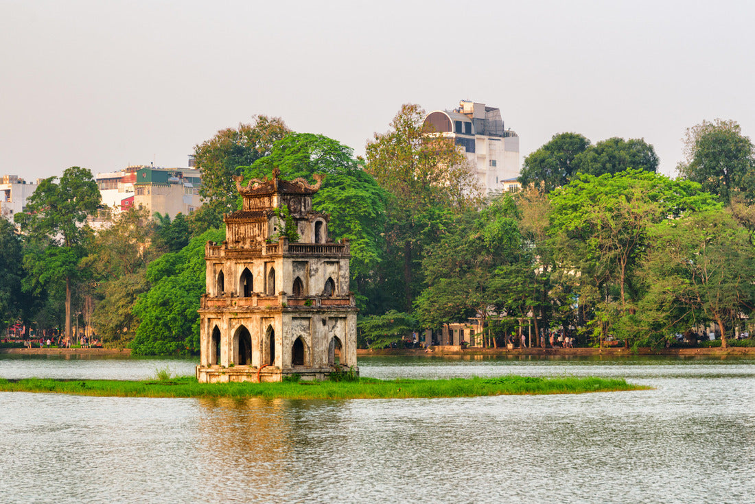 Sunset view of the Turtle Tower, Hanoi, Vietnam 2000pc Puzzle