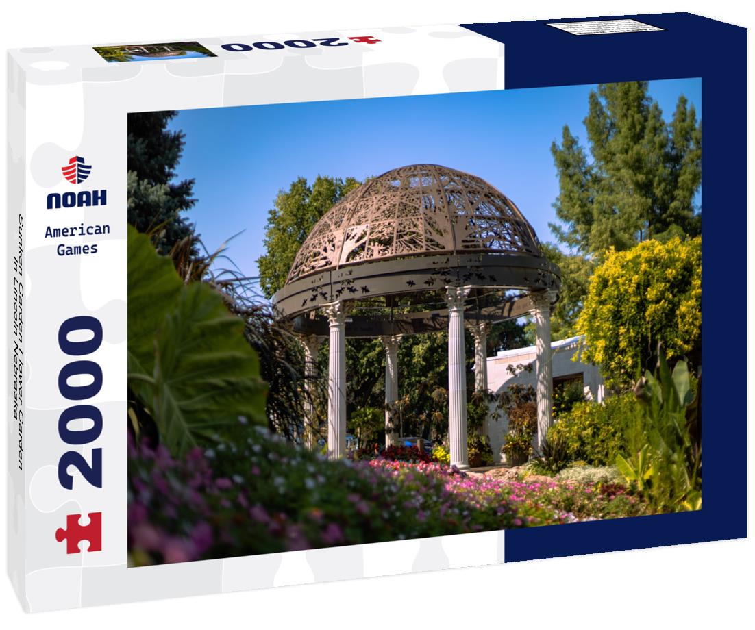 Noah Jigsaw Puzzle Sunken Garden Flower Garden In Lincoln Nebraska 2000 pieces