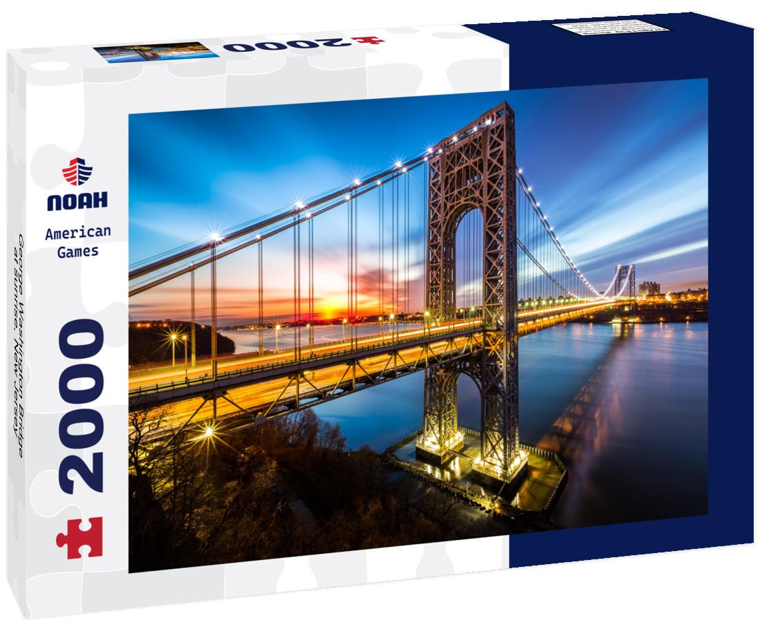 Noah Jigsaw Puzzle George Washington Bridge at sunrise, New Jersey 2000 pieces