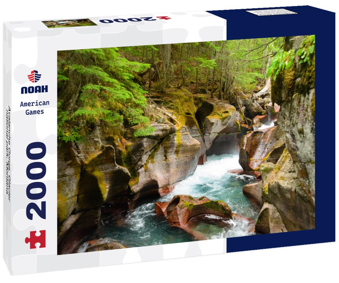 Avalanche Gorge, Glacier national park, Montana 2000pc Puzzle