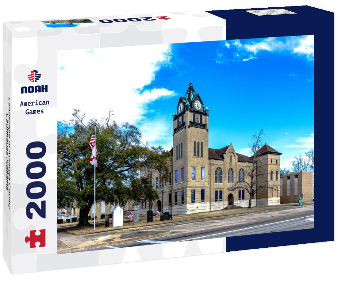 Noah Jigsaw Puzzle Landscape of Autauga County Courthouse Alabama 2000 pieces