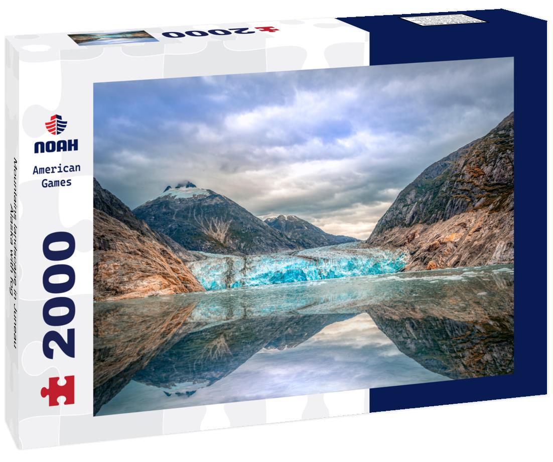 Mountains landscape in Juneau, Alaska with fog 2000pc Puzzle