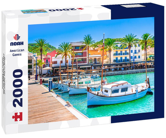 Noah Jigsaw Puzzle Boat in the harbor of Port de Andratx on the island of Mallorca 2000 Pieces