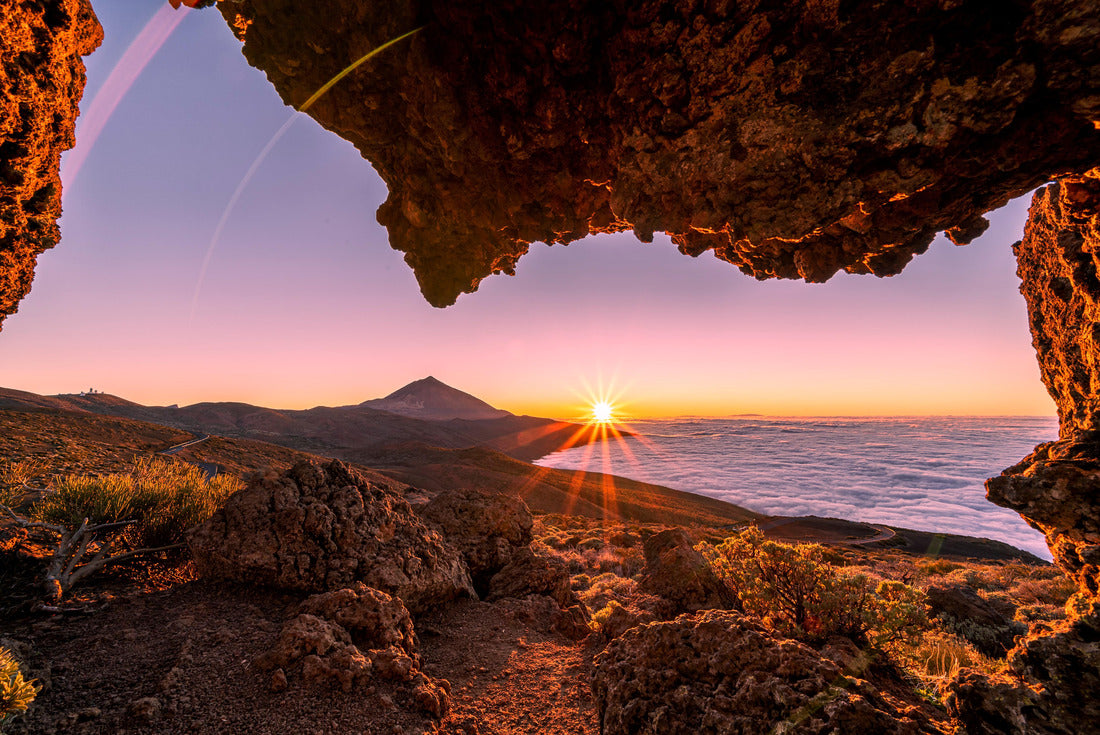Sunset in Mirador de la Tarta with a view of the Teide volcano, Tenerife 2000pc Puzzle