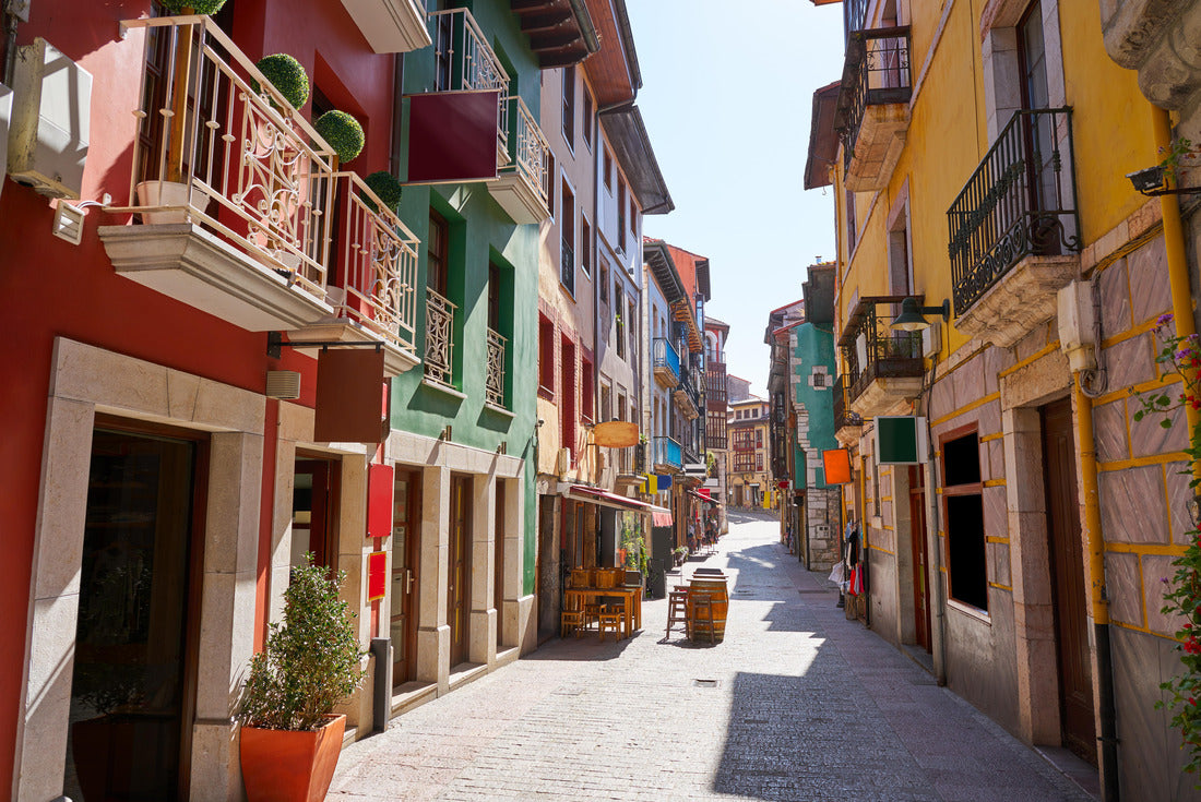 Village facades in Llanes, Asturias, Spain 2000pc Puzzle