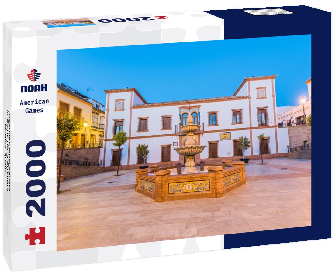 Beautiful town square in Palos de la Frontera,Huelva,Spain 2000pc Puzzle