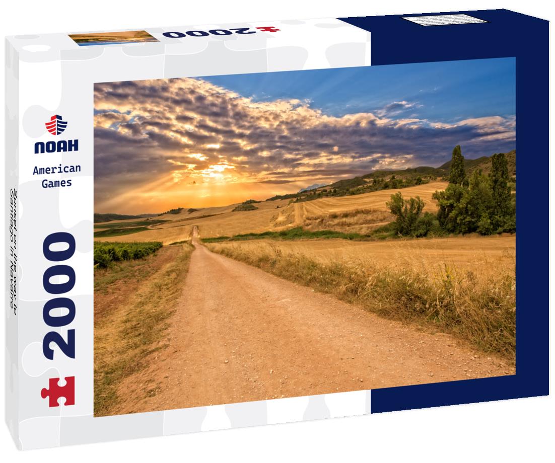 Sunset on the way to Santiago in Navarre 2000pc Puzzle