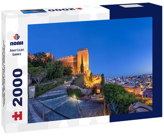 Noah Jigsaw Puzzle Panoramic view of the city skyline and the walls of the Alcazaba fortress in Almeria, Andalusia, Spain 2000 Pieces