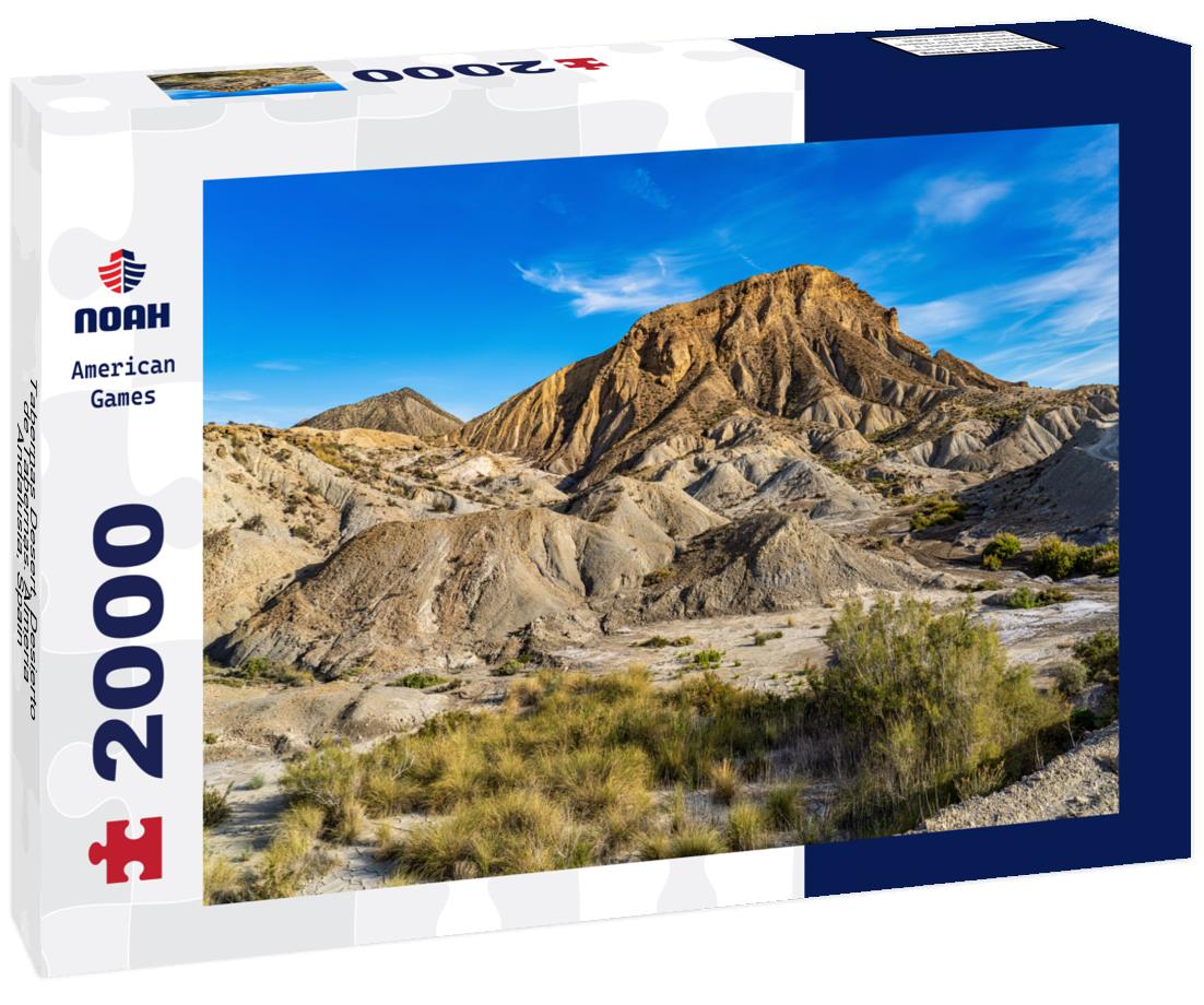 Tabernas Desert, Desierto de Tabernas. Almeria, Andalusia, Spain 2000pc Puzzle