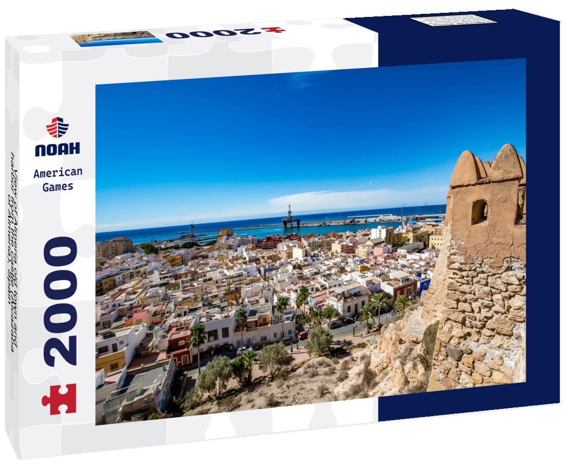 Almeria old town and harbor from the castle (Alcazaba of Almeria), Spain 2000pc Puzzle