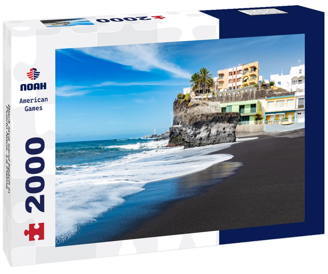 Black lava sand beach in Puerto Naos, La Palma 2000pc Puzzle