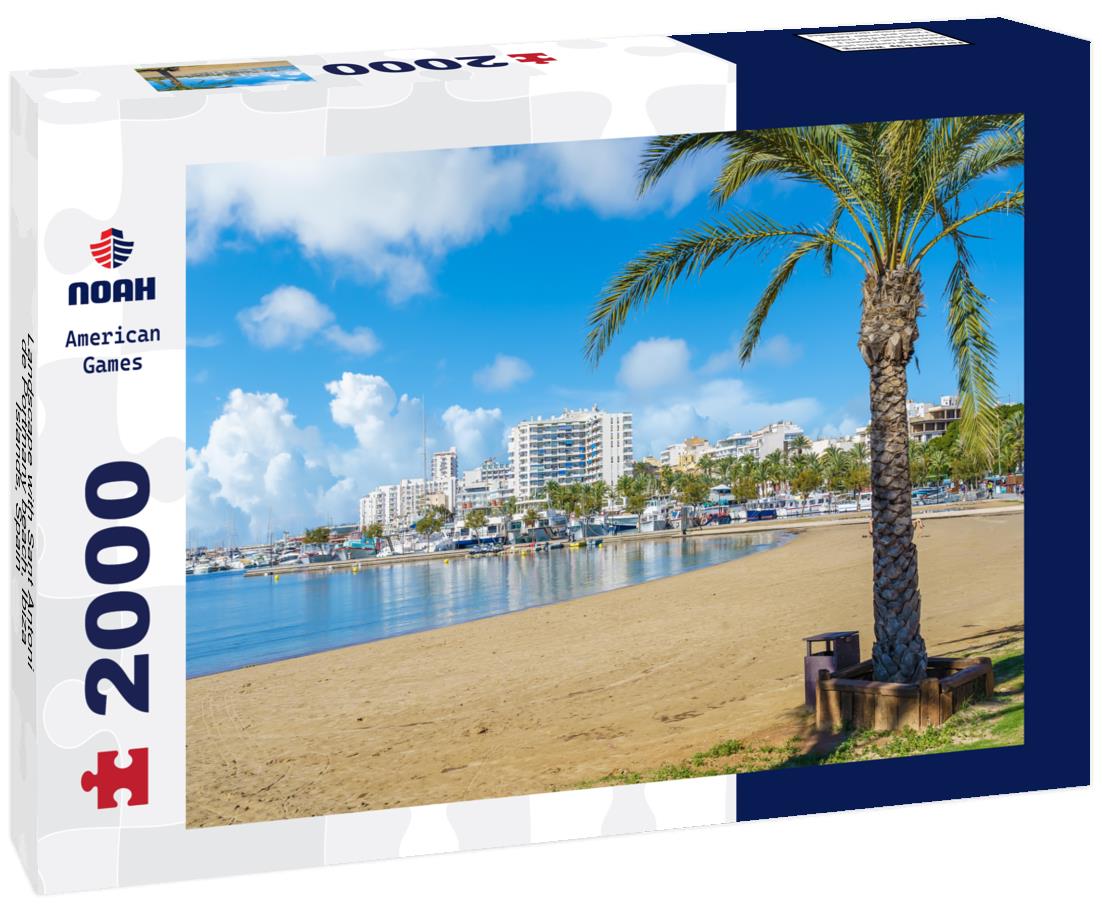 Landscape with Sant Antoni de Portmany beach, Ibiza Islands, Spain 2000pc Puzzle