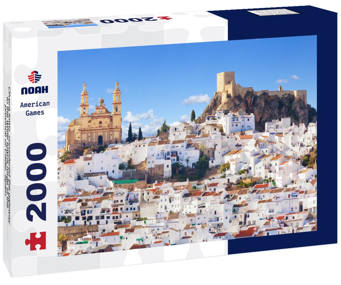 Olvera town, considered the gateway to the white towns route in the province of Cadiz, Spain 2000pc Puzzle