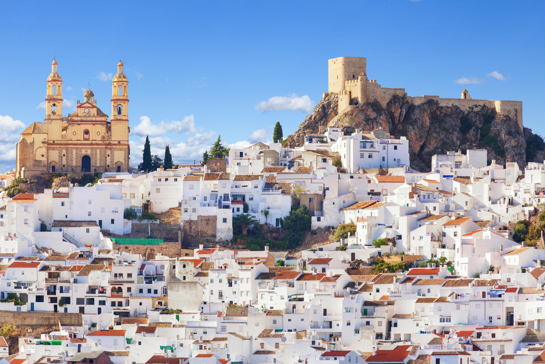 Olvera town, considered the gateway to the white towns route in the province of Cadiz, Spain 2000pc Puzzle