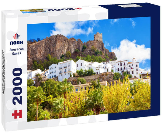 Noah Jigsaw Puzzle Zahara de la Sierra. Typical white town in the province of Cadiz, Spain 2000 Pieces