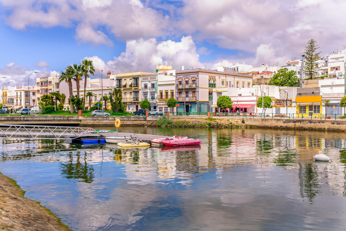 Traditional white architecture of the region along the riverbank in Ayamonte, Huelva province, Andalusia, Spain 2000pc Puzzle