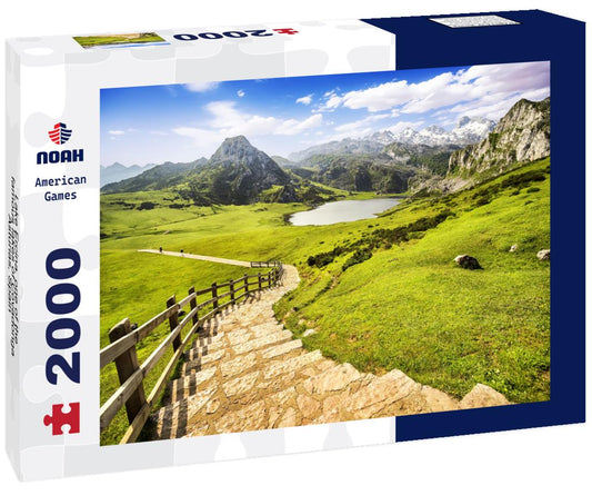Noah Jigsaw Puzzle Lake Ercina, one of the famous lakes of Covadonga, Asturias, Spain 2000 Pieces